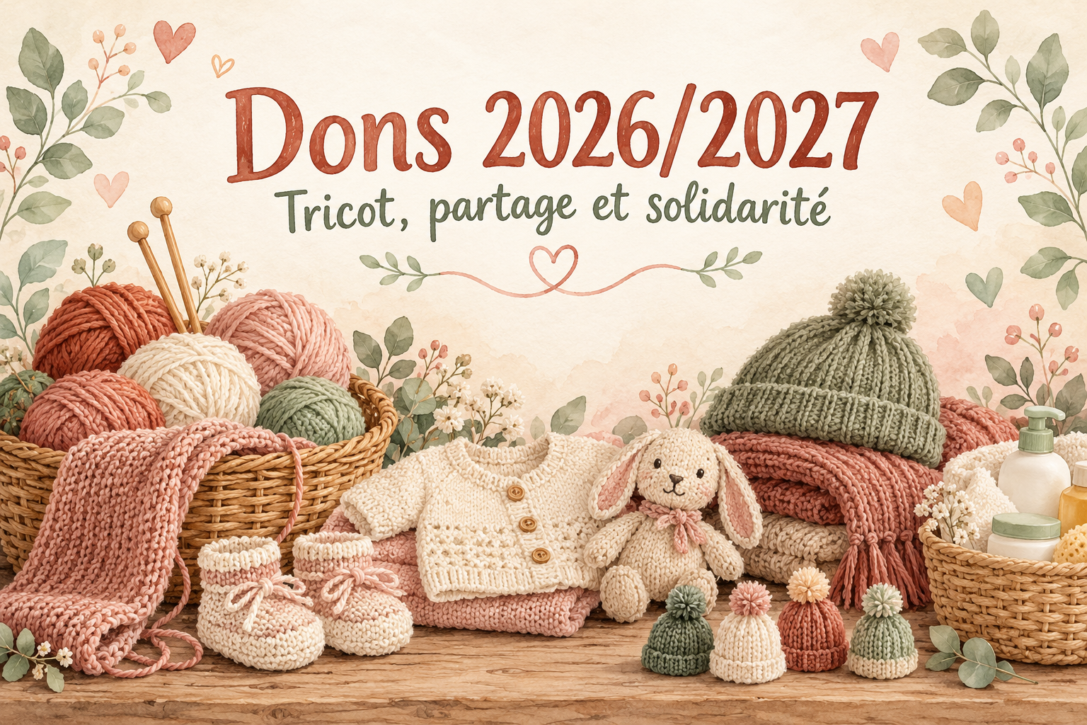 Liste des dons pour 2026/2027 🧶❤️